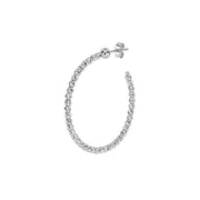 Desmos Orecchini Slash hoop in argento 00000258